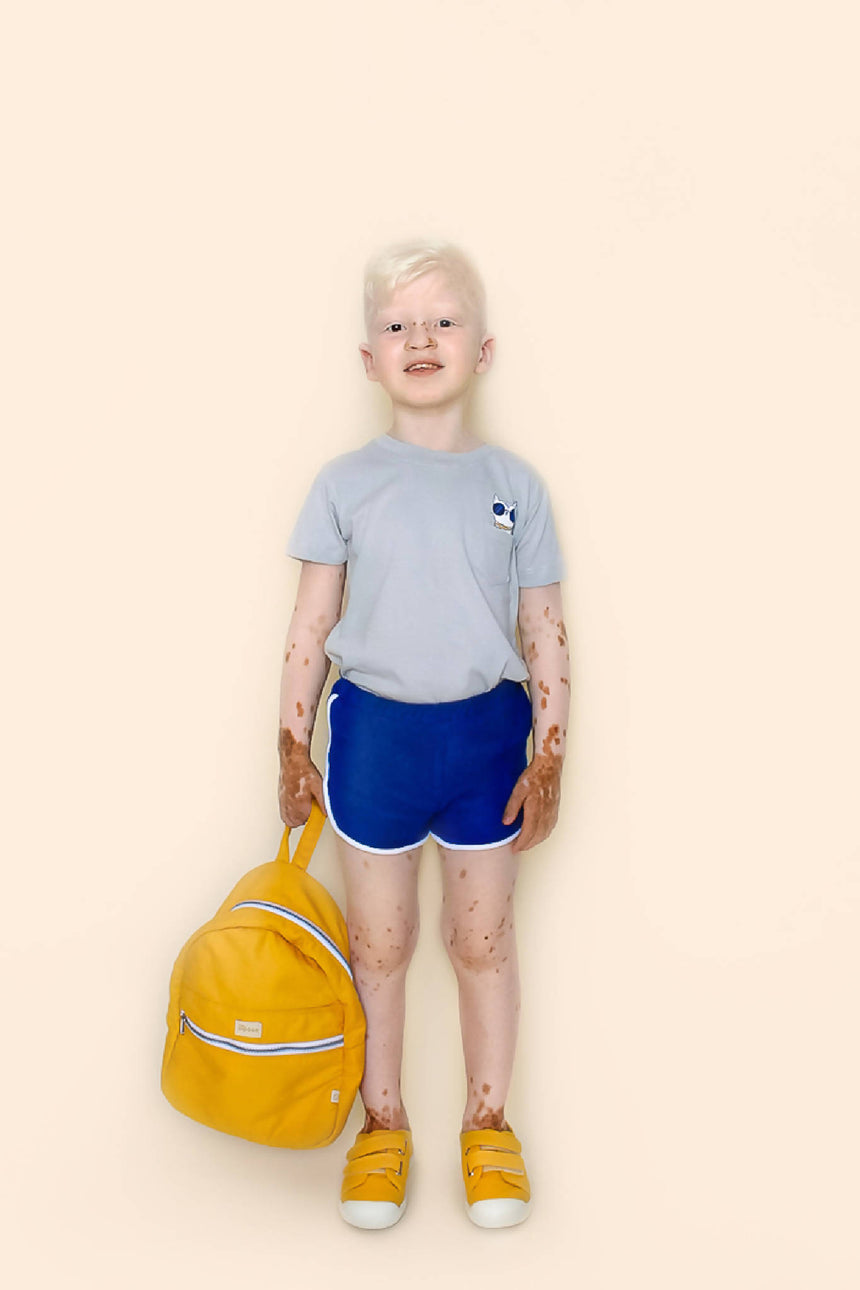 Short Infantil Atoalhado Azul