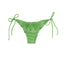 Calcinha de Biquíni Ripple de Amarrar Liso Verde Limão