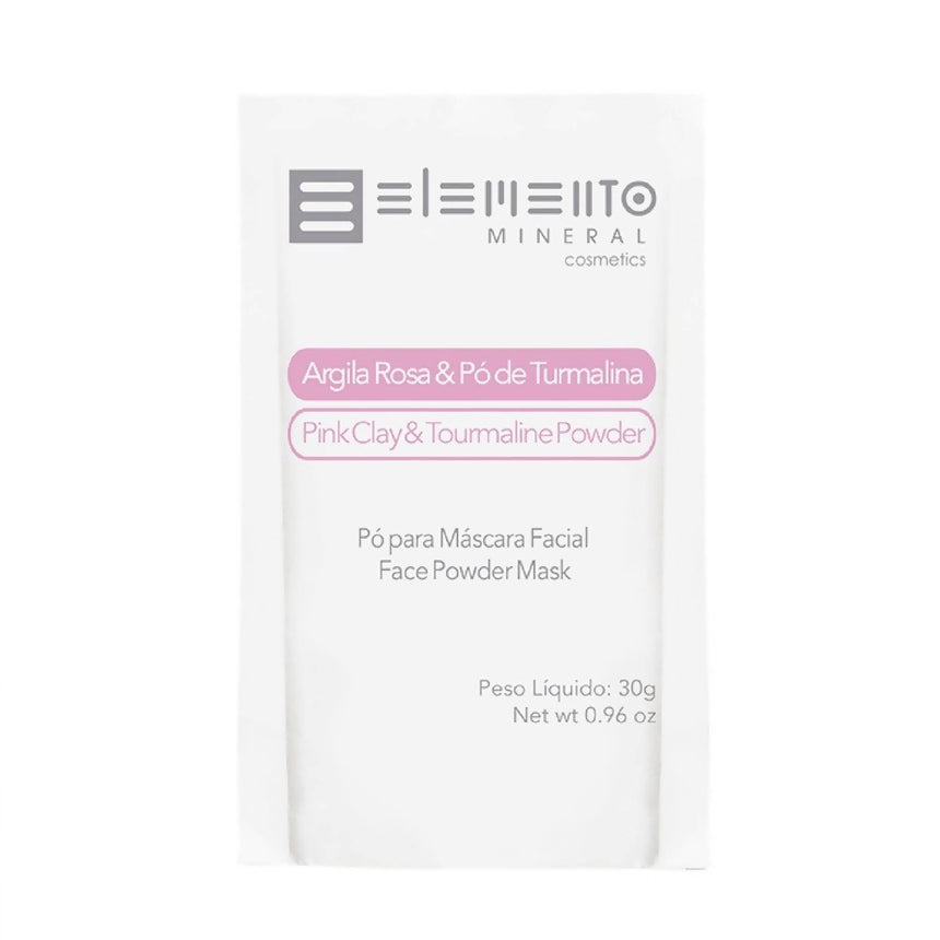 Argila Rosa c/ pó de Turmalina Rosa 30g