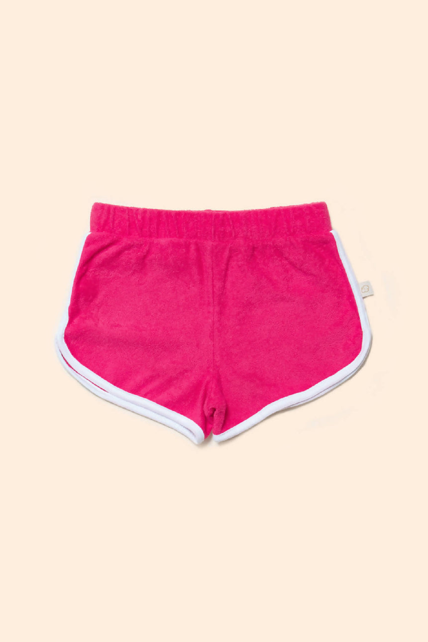 Short Bebê Atoalhado Rosa