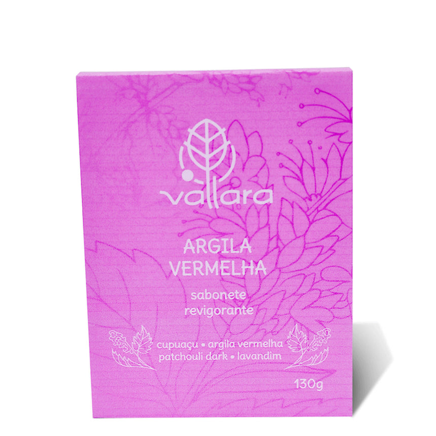 SABONETE VEGETAL - ARGILA VERMELHA, CUPUAÇU E PATCHOULI DARK