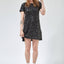 T-SHIRT DRESS BORDADA LUNA - PRETO