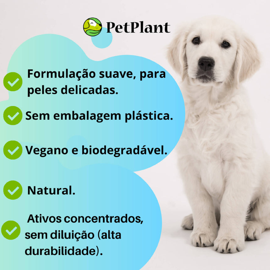 Shampoo Pet Sólido Natural e Vegano | Alecrim e Jaborandi - Revitalizante