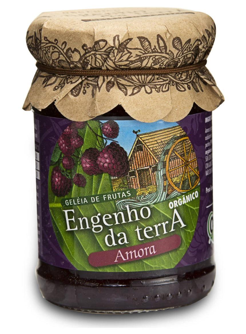 Geleia de amora orgânica Engenho da Terra 210g