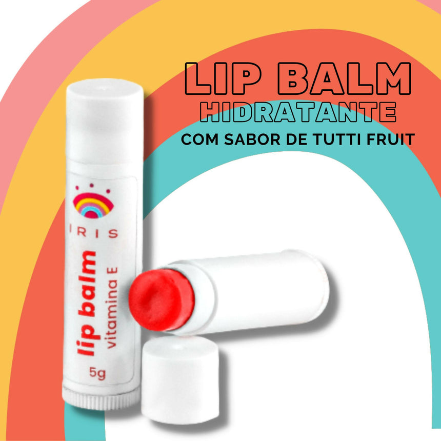 Balm labial hidratante com MANTEIGAS VEGETAIS e VITAMINA E