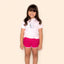 Short Infantil Atoalhado Rosa