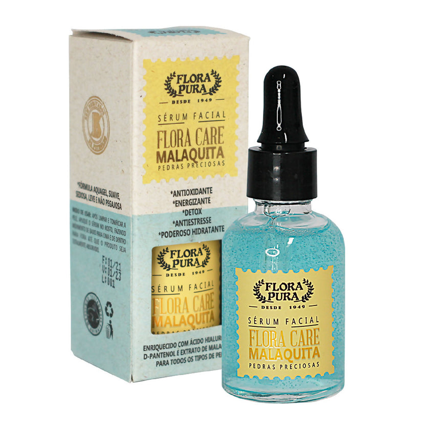 SERUM FACIAL MALAQUITA FLORA CARE 30ML | FLORA PURA