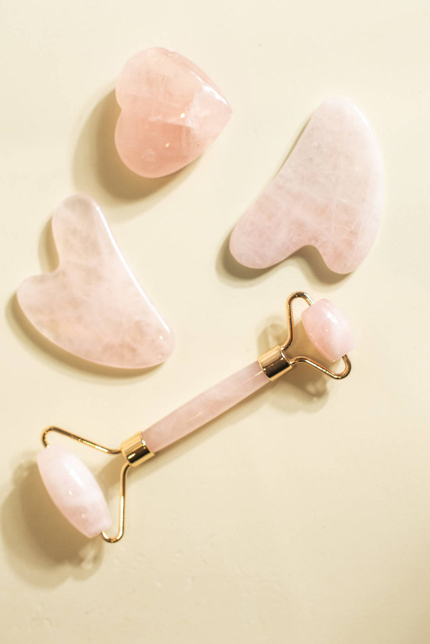 Gua Sha Quartzo Rosa