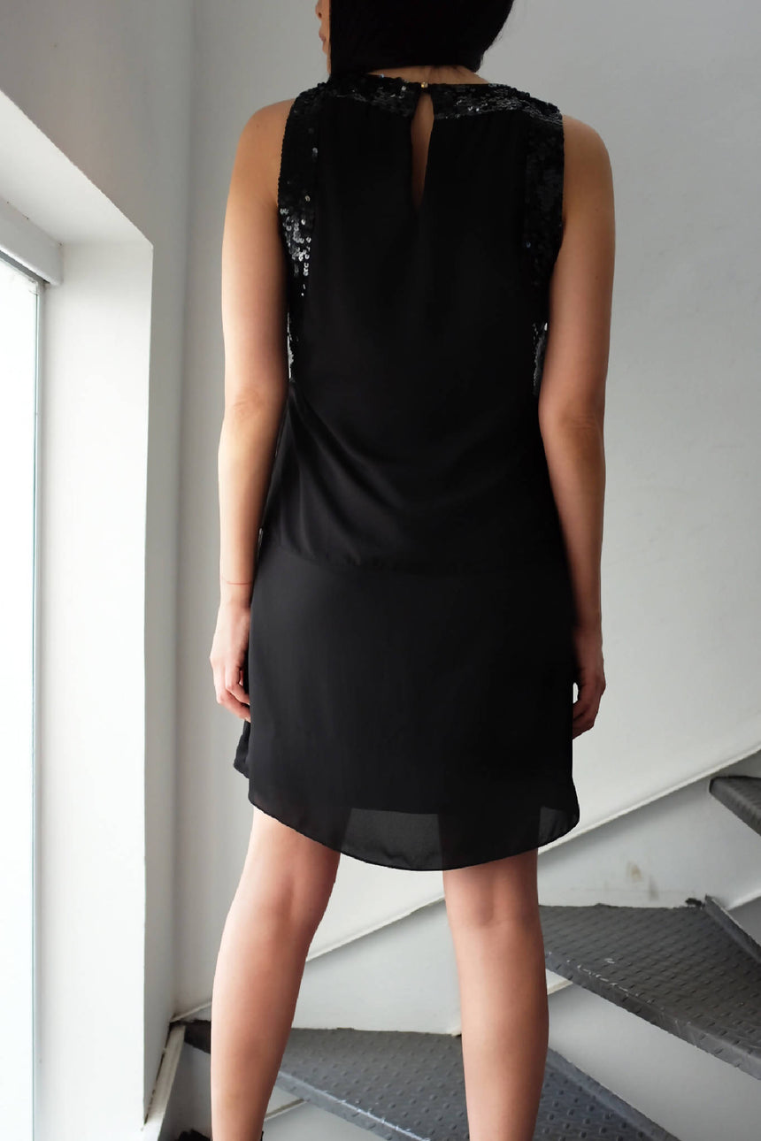 VESTIDO BORDADO BENUZA - PRETO