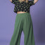 CALÇA PANTALONA VERDE FOLHA