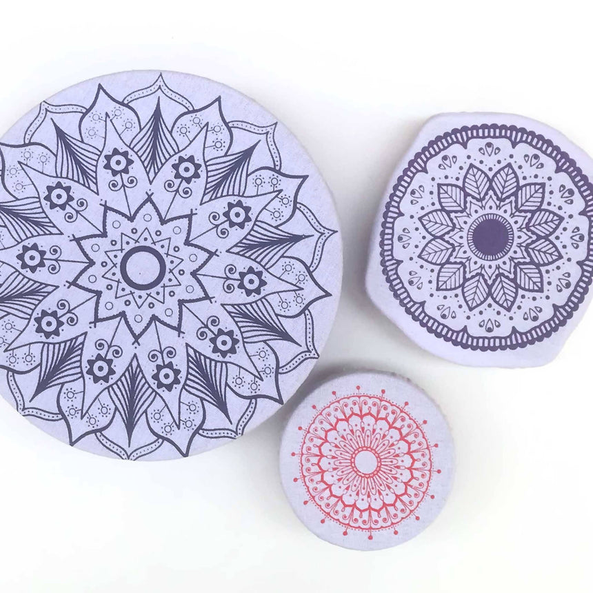 KIT TOUQUINHA PARA TRAVESSAS - MANDALAS - Embalagens de alimentos ecológicas