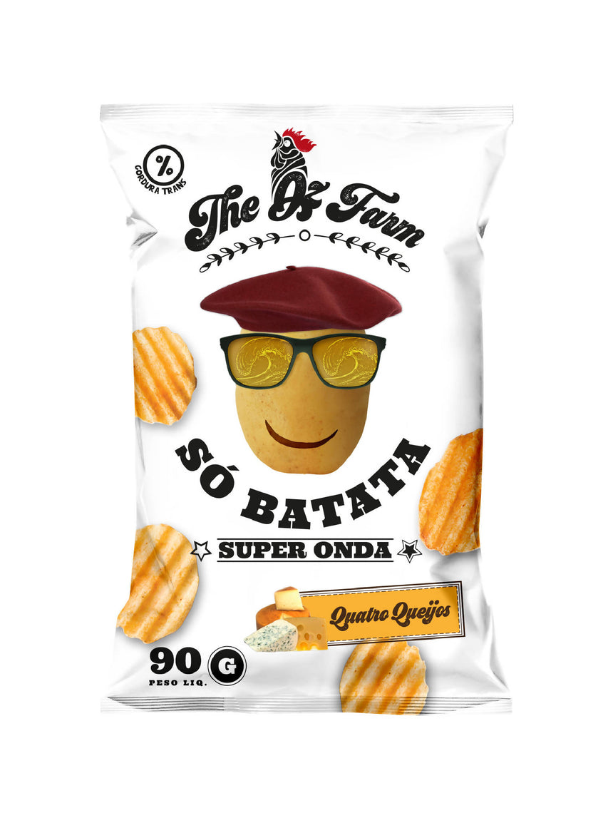 SÓ BATATA SUPER ONDA QUATRO QUEIJOS 90GR