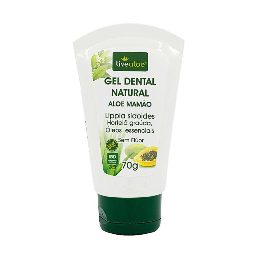 Gel Dental Natural Aloe Mamão - 70g