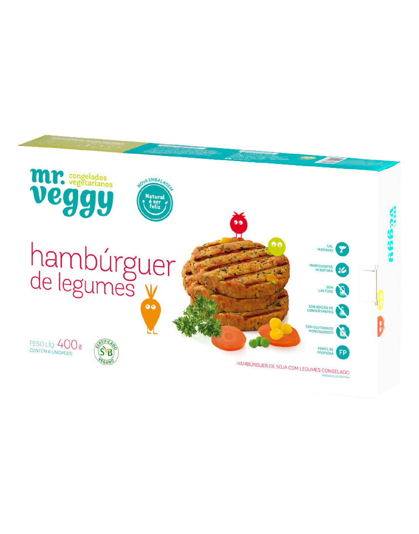 HAMBURGUER DE LEGUMES (67G) 6UN CX400G MR VEGGY