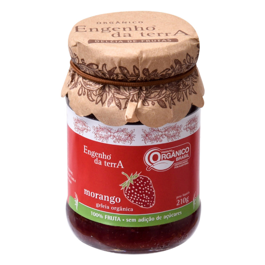 Geleia de morango 100% fruta sem adição de açúcares - orgânica