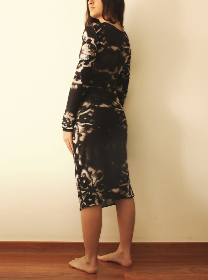 Vestido midi skull