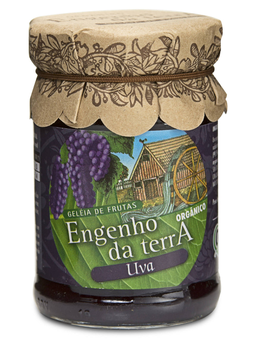 Geleia de uva orgânica Engenho da terra 210g