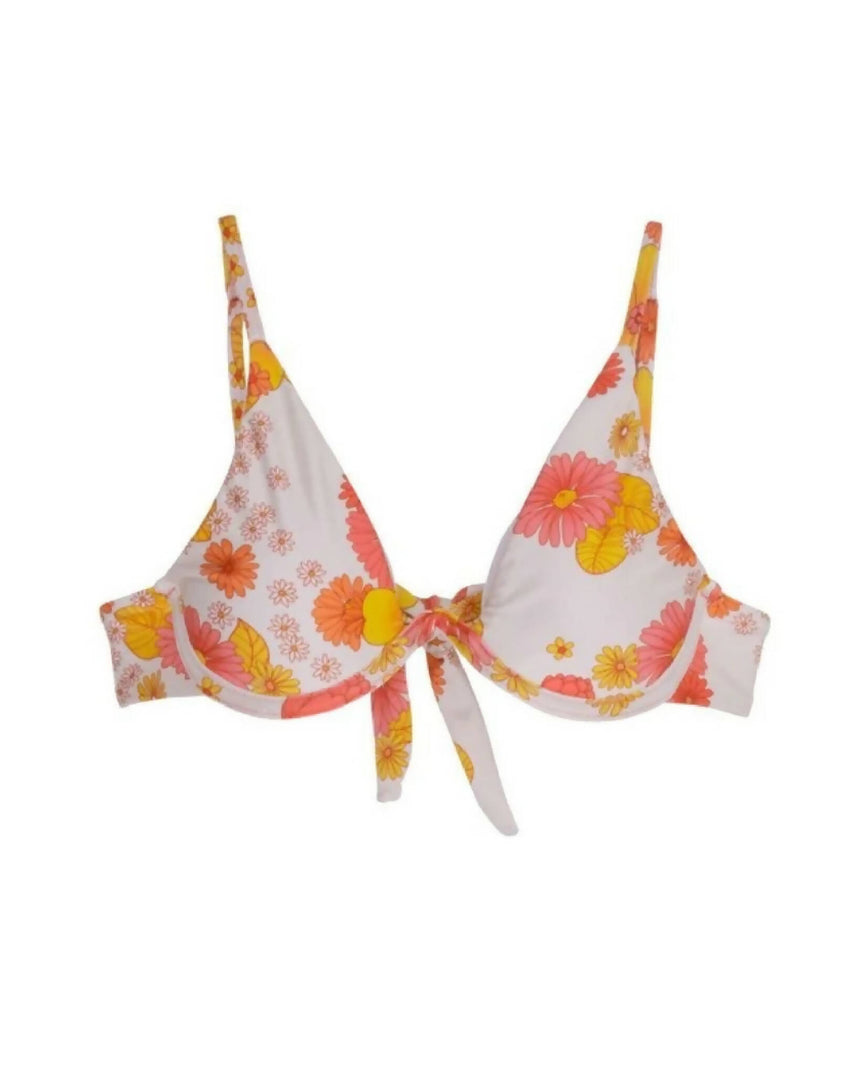 Top de Biquíni Aro V-Bar Breezy Floral