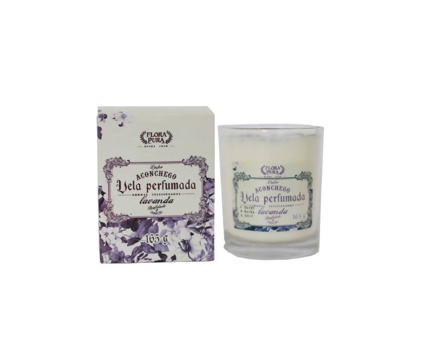 VELA PERFUMADA LAVANDA 165G | FLORA PURA