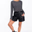 SHORTS BORDADO LUNA - PRETO