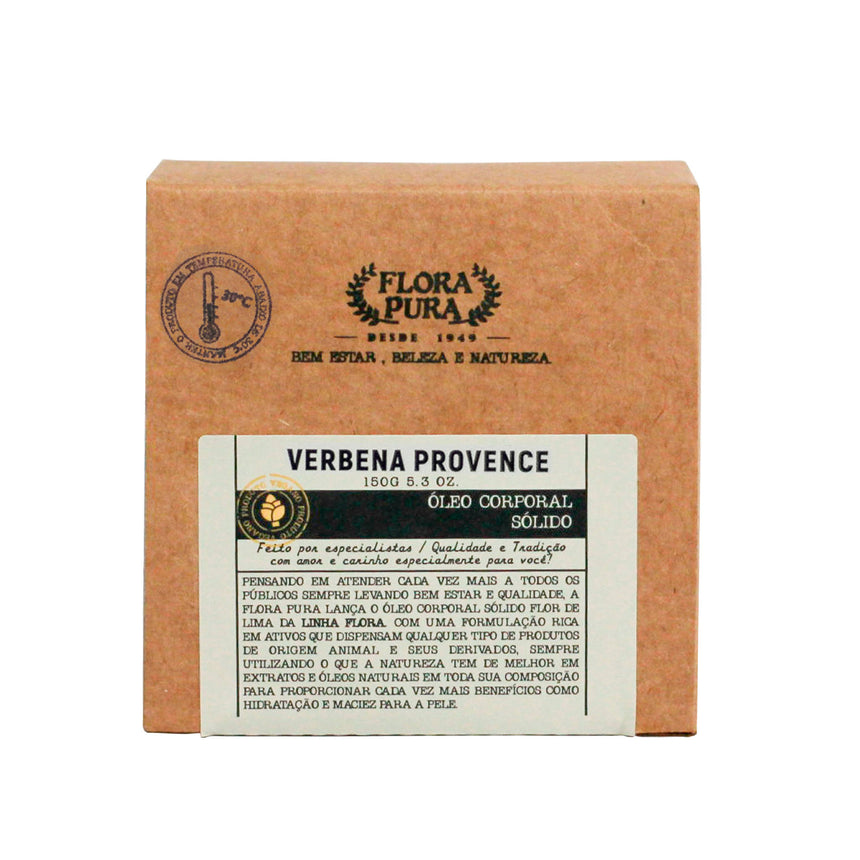 ÓLEO CORPORAL SÓLIDO VERBENA 150G | FLORA PURA