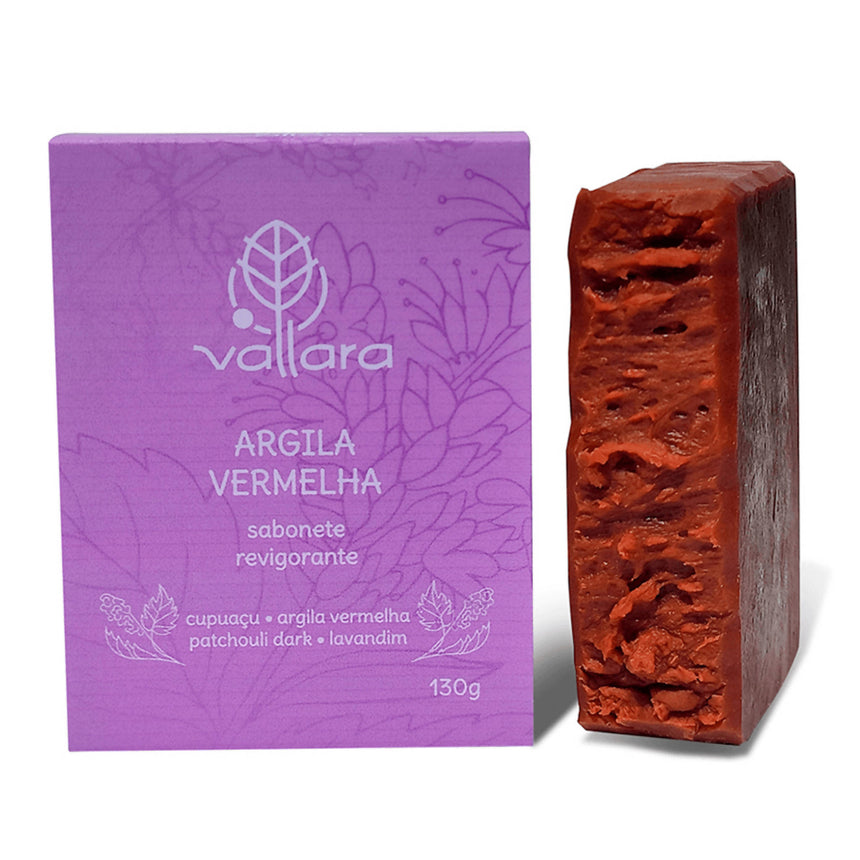 SABONETE VEGETAL - ARGILA VERMELHA, CUPUAÇU E PATCHOULI DARK