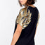 T-SHIRT BORDADA MILLY - PRETO