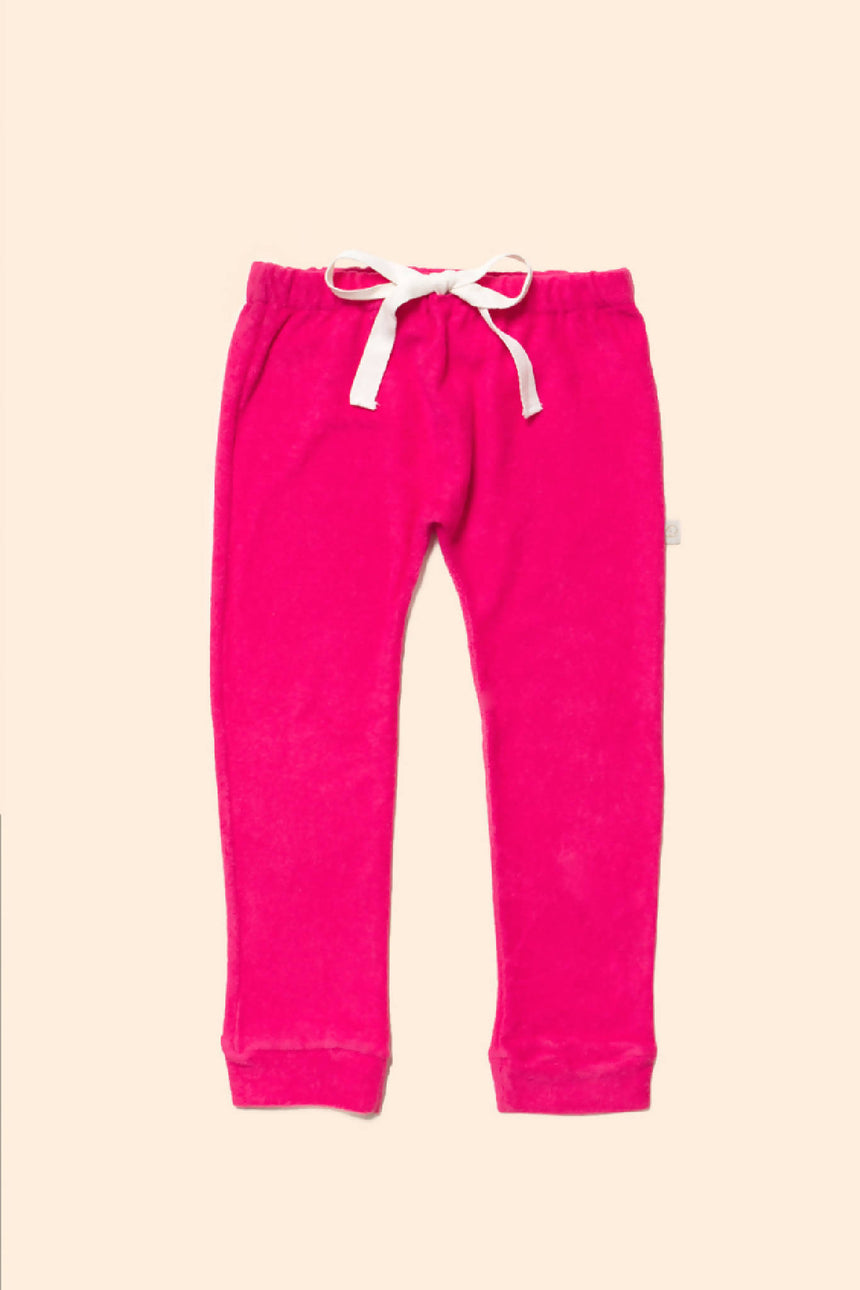 Calça Bebê Atoalhada Rosa