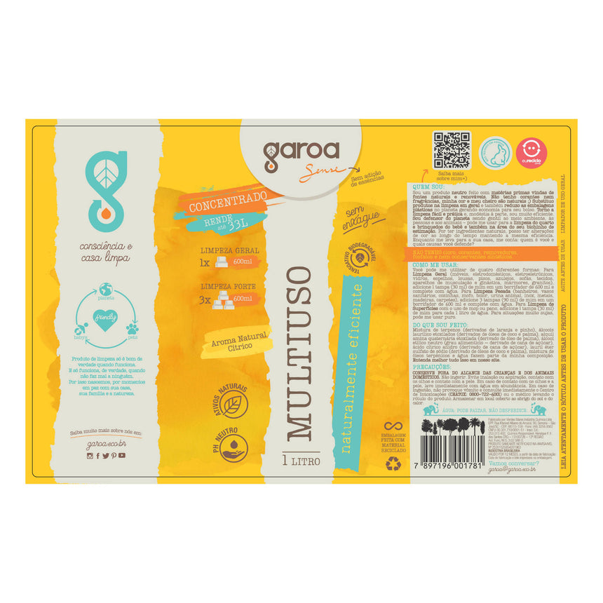 Multiuso Concentrado GAROA SENSE - 1 litro