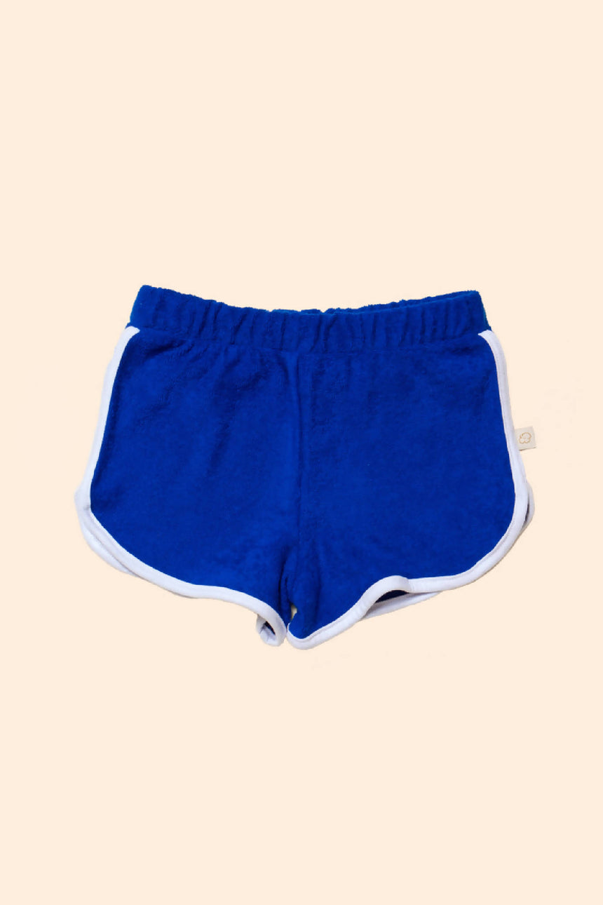 Short Bebê Atoalhado Azul