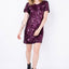 T-SHIRT DRESS BORDADO LUNA - BORDEAUX