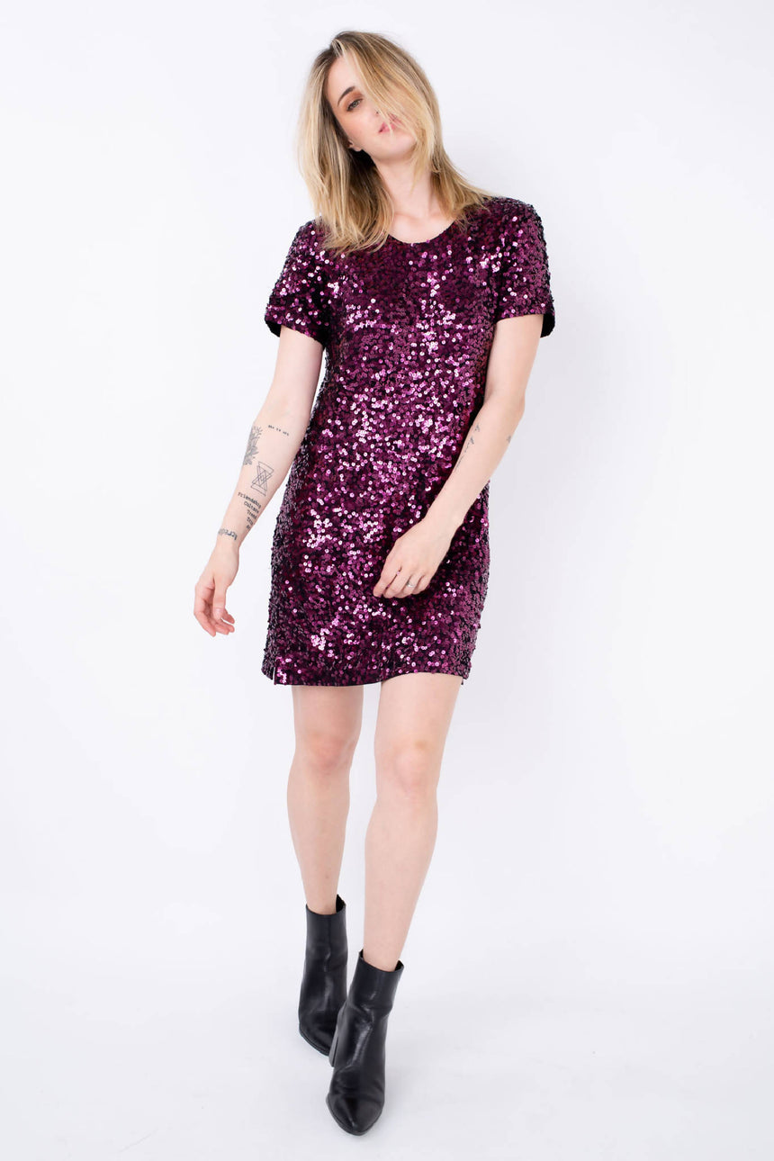 T-SHIRT DRESS BORDADO LUNA - BORDEAUX