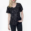 T-SHIRT BORDADA LUNA - PRETO