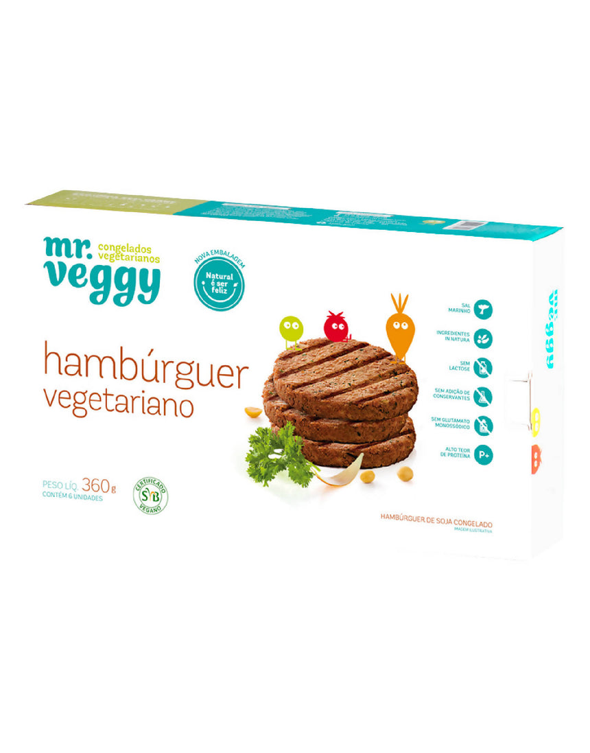 HAMBURGUER VEGETARIANO (60G) 6UN CX360G MR VEGGY