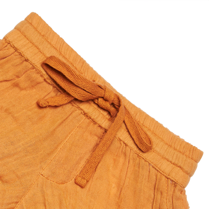 SHORTS TEXTURIZADO ESPORTIVO LARANJA