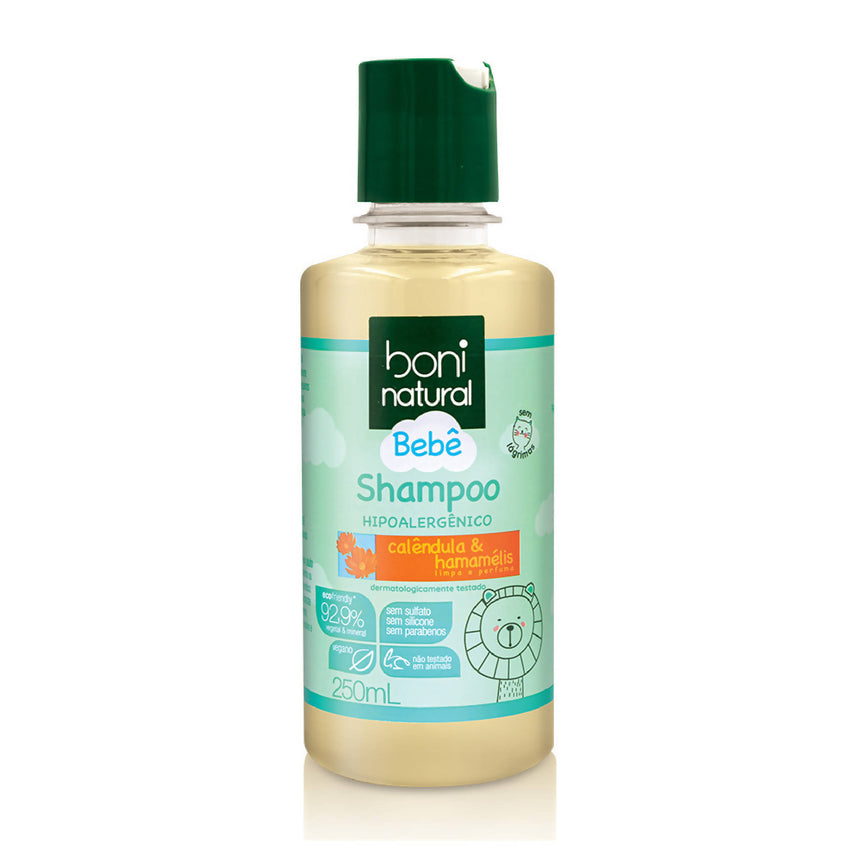 Shampoo Bebê Hipoalergênico Calêndula & Hamamélis 250ml - Boni Natural