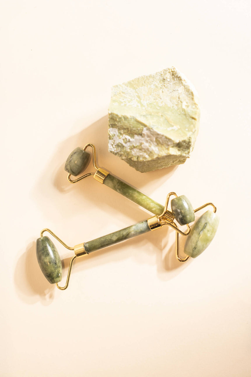 Kit roller + gua sha jade