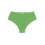 Calcinha de Biquíni Hot Pants Cintura Alta Verde Limão Texturizado