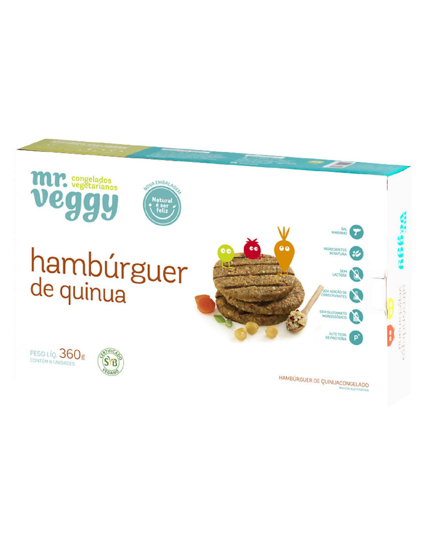 HAMBURGUER DE QUINUA (60G) 6UN CX360G MR VEGGY