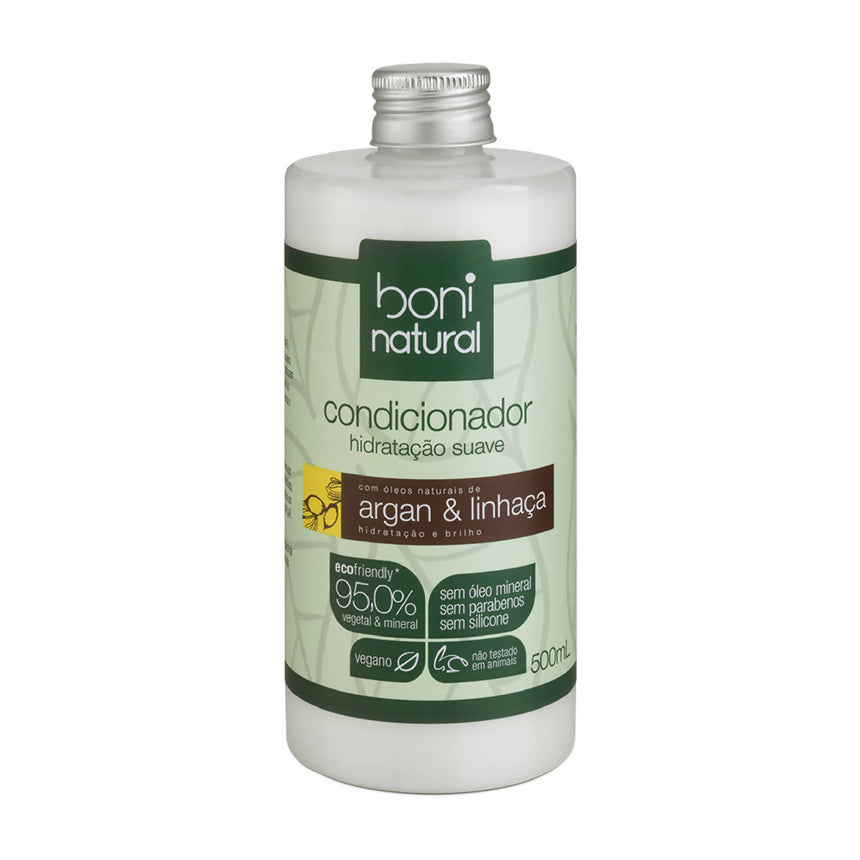 Condicionador com Óleos Naturais de Argan e Linhaça 500ml - Boni Natural