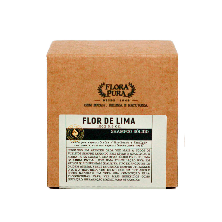 SHAMPOO SÓLIDO FLOR DE LIMA 150G | FLORA PURA