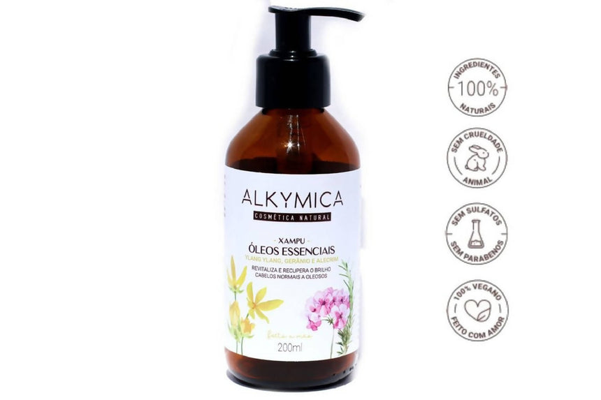 Xampu Gerânio, Ylang Ylang e Alecrim 200ml