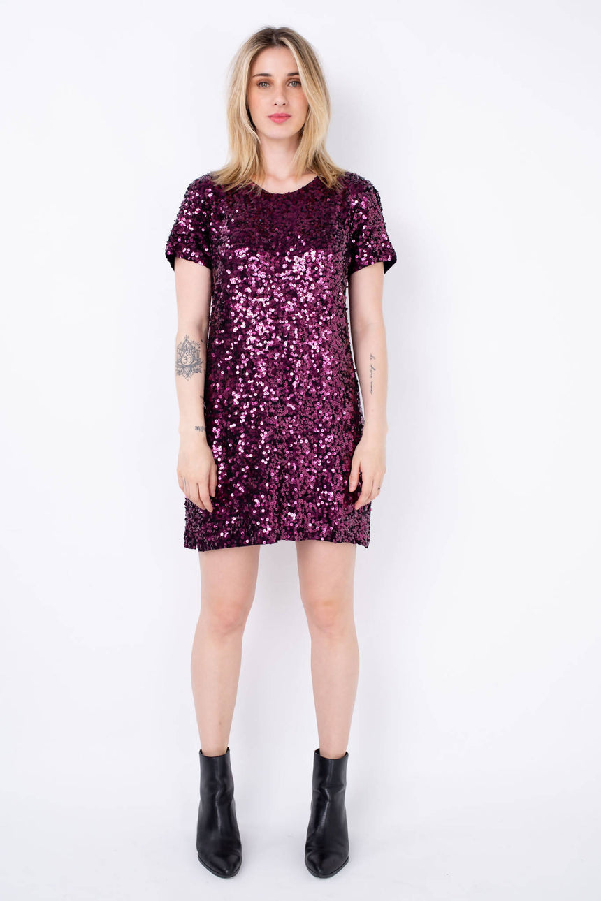 T-SHIRT DRESS BORDADO LUNA - BORDEAUX