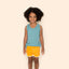 Short Infantil Atoalhado Mostarda