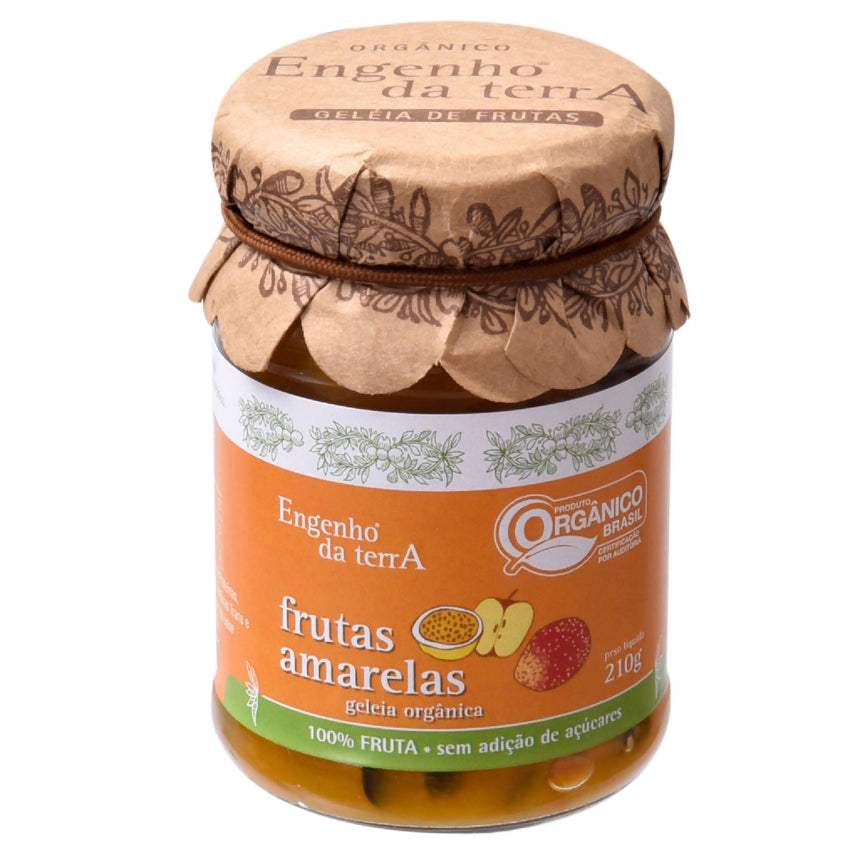 Geleia de frutas amarelas 100% fruta sem adição de açúcares orgânico