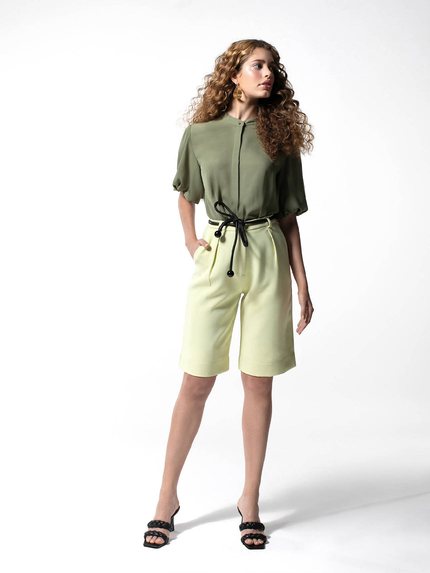 BLUSA PETALE OLIVE