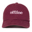 Boné Dad Hat Offline - Bordô