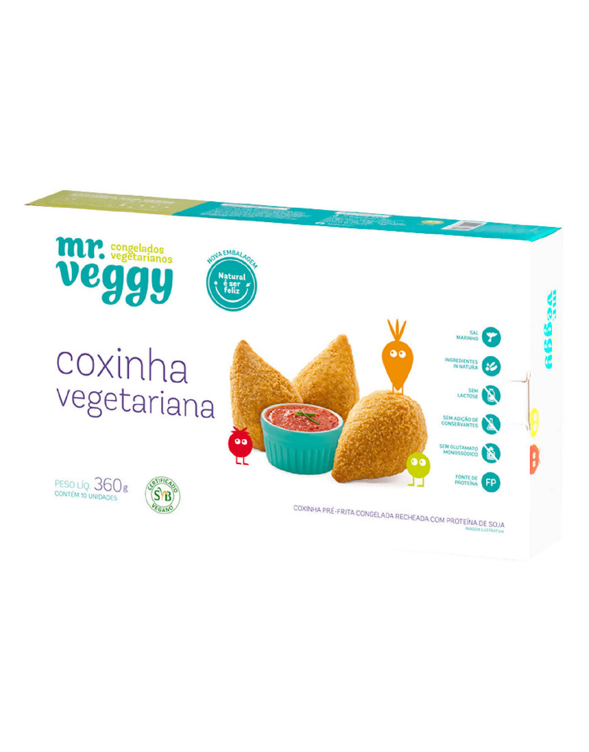 COXINHA VEGETARIANA (36G) 10UN CX360G MR VEGGY