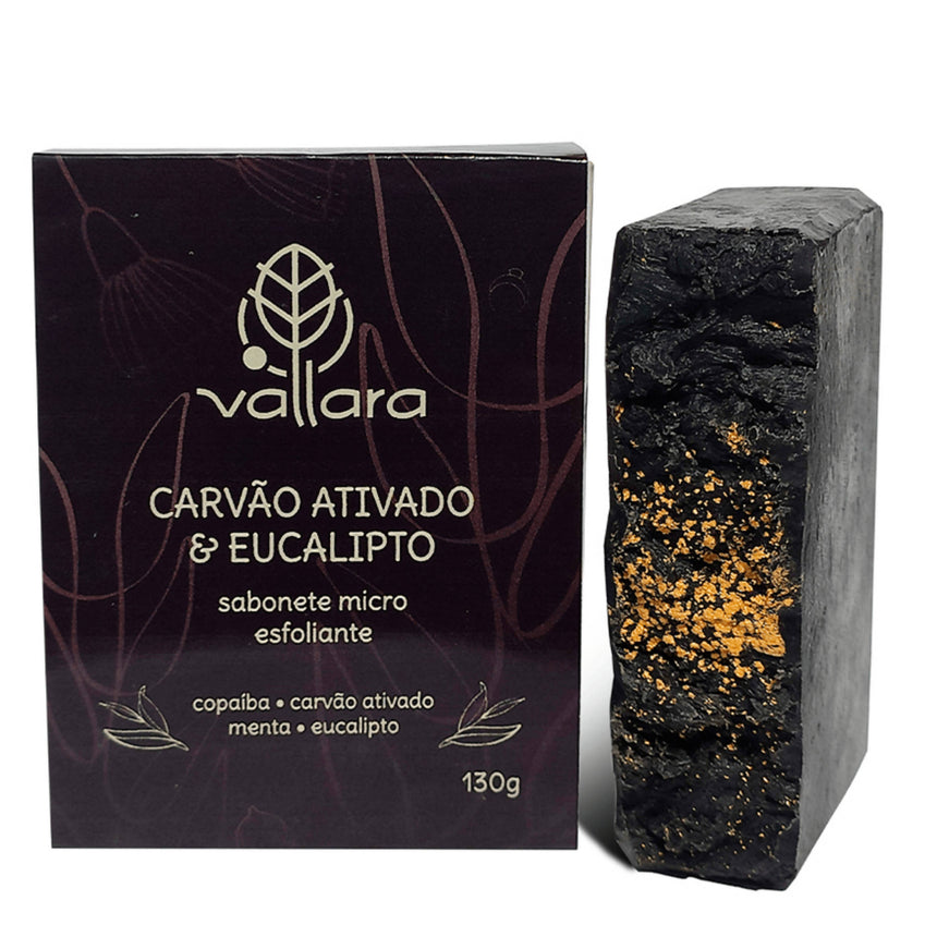 SABONETE VEGETAL - CARVÃO ATIVADO, COBAÍBA E EUCALIPTO