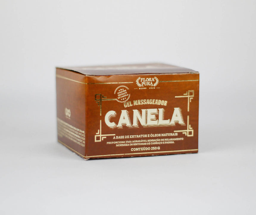 GEL MASSAGEADOR DE CANELA 250G | FLORA PURA